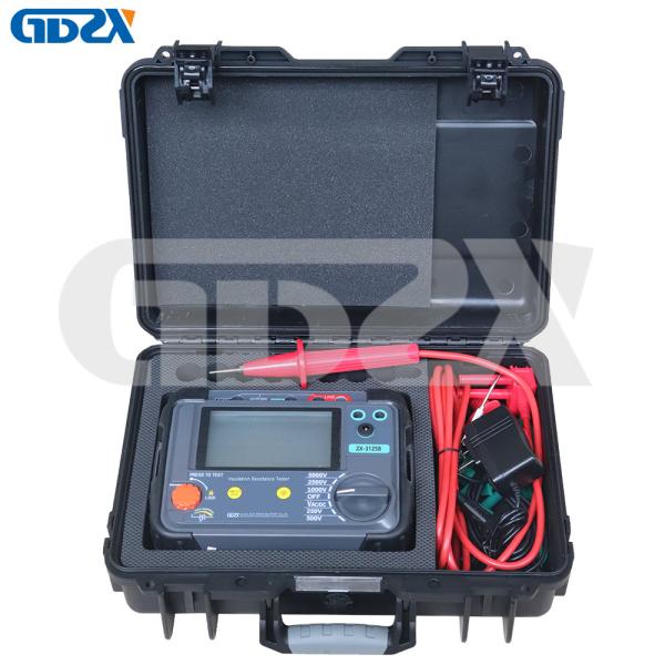 Buy ZX-3125B 5000V Handheld Insulation Resistance Tester With Absorption Ratio/Polarization Index at wholesale prices