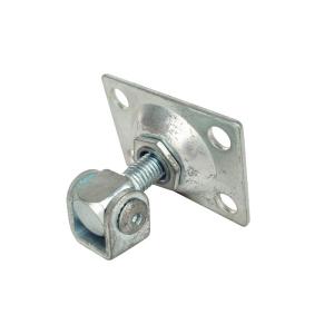 zinc plated sliding gate hinge with square plated M20