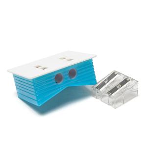 Fixed Screw Anti Swallow Cartoon Pencil Sharpener Book Shape