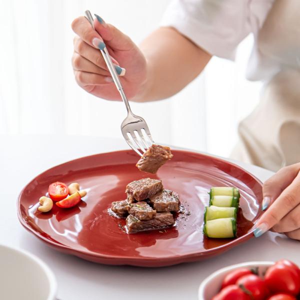 Irregular Nordic Ceramic Pumpkin Plate Set For 12 People Porcelain Table Plates Party