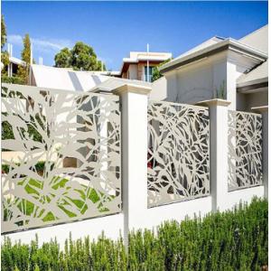 Decoration Powder Coating Garden Fence Security Fence 2-10mm Laser Cut