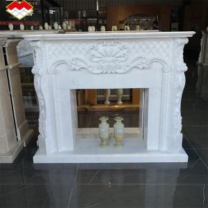 White Greek Marble Natural Stone Statue Frame Art Fireplace for Prestigious