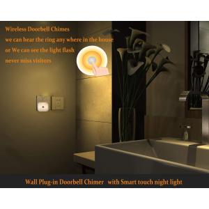 Plug-in Receiver Chimer Waterproof Self-power Transmitter 4 Volume Adjustment