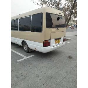 Used 23 Seater Bus Japan Toyota LHD Coaster 1HZ Diesel Engine Bus