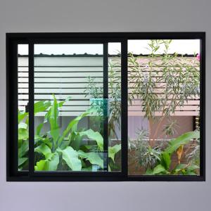 Insulated Clear Double Glass Window Thermal Broken Aluminium Sliding Window