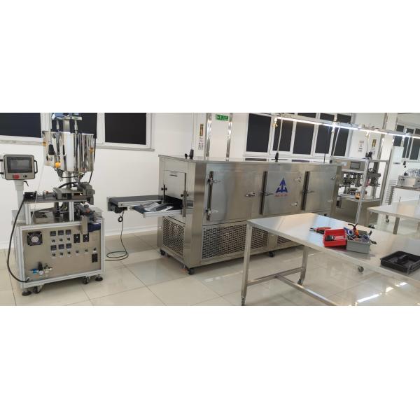 Buy 12 holes lipstick cooling machine with 3 meters convery belt at wholesale prices