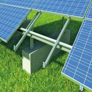 50deg Q235B Q345B Solar Panel Ground Mounting Systems