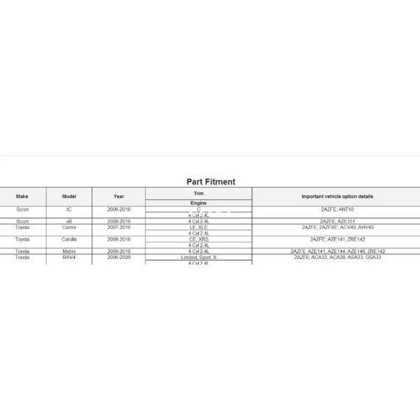 2004 - 2007 Camry Throttle Body Assembly 22030-0H021/ 22030-0H030 /22030-0H040