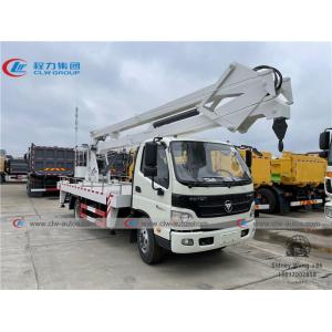 16m FOTON Hydraulic Truck Mounted Aerial Work Platform With Folding Arm Boom