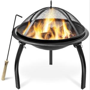 Amazon wood burning fire pit bowl charcoal patio bbq range hood outdoor