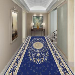 Simple Polyester Fiber Custom Commercial Rugs Entrance Corridor Stairway Hotel