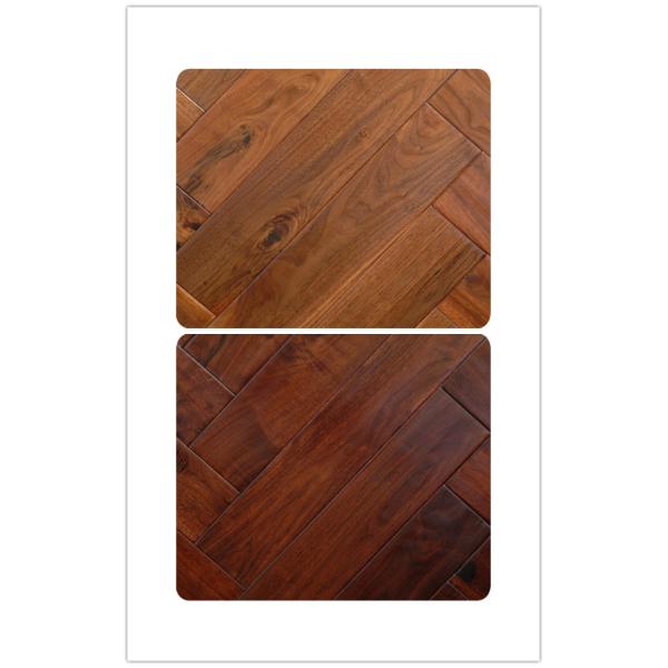 Buy tobacco road acacia walnut flooring in herringbone design at wholesale prices