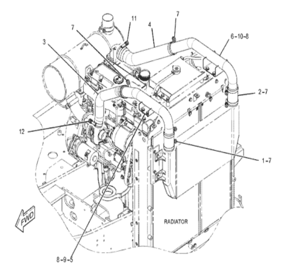 391-3199 3913199 Hose Excavator Air Conditioner Parts Fitting For 318D2 L