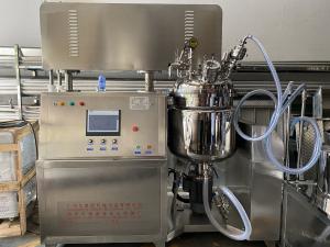 China PLC Control Hydraulic Lifting Vacuum Emulsifying Homogenizer Machine for Cream Ointment Making on sale