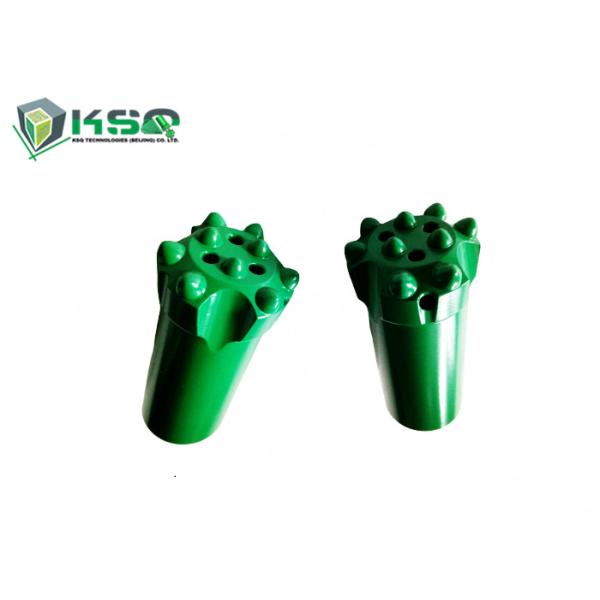 Buy R25 Threaded Button Bit with Spherical / Ballistic Buttons for Rock Drilling at wholesale prices