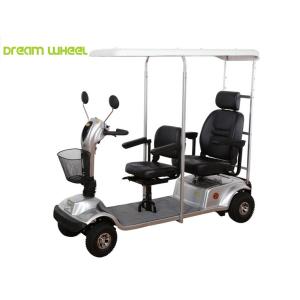 China 2km/H Motorised Mobility Scooter , 24V 55Ah 2 Seater Mobility Scooter With Roof on sale
