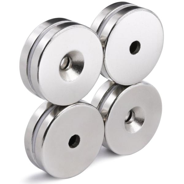 Kellin Neodymium Magnet Disc with Countersunk Pair Magnetized Refrigerator