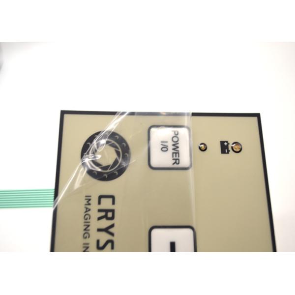 PET PC Material Metal Dome Membrane Switch With LED Waterproof 90x100mm