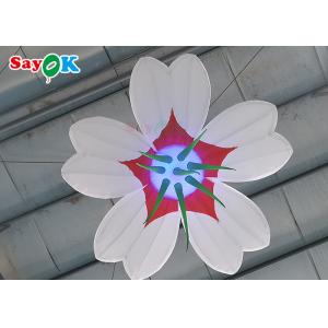 Customized Giant Inflatable Flower Hanging Wedding Inflables LED Flower