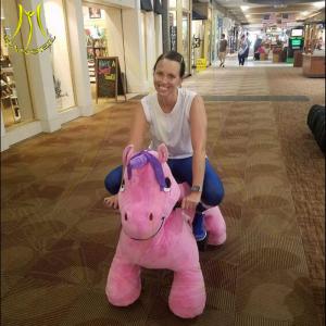 Hansel walking battery powered plush electronic kid riding animals