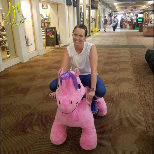 Buy Hansel walking battery powered plush electronic kid riding animals at wholesale prices