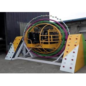 FRP Material 3D Space Ring Rides , 2/4/6 Seats Mobile Human Gyro Ride
