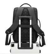 GPS Capacity 20-39 Litre Fashionable Blue Black Anti-Theft Waterproof Lightweight Laptop Backpack Customizable Logo for Business Travel