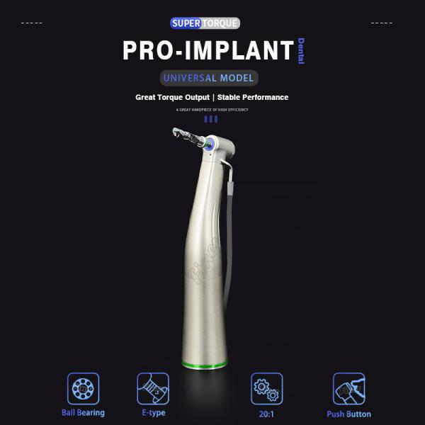 Dental 20/1 Implant Contra Angle Handpiece Implant Surgery Dental Handpiece 2000rpm
