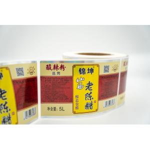 Removable Custom Waterproof Labels For Bottles Adhesive Clear Tamper Proof