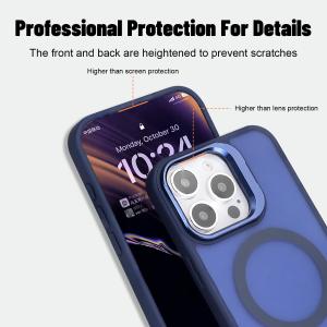 Military Grade Magnetic Phone Case With Metal Camera Stand