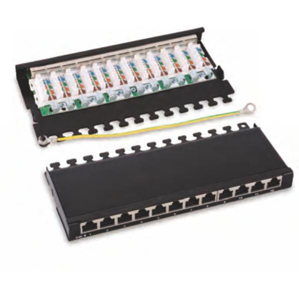 10shielded 12 ports patch panel.