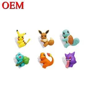 Factory Custom OEM Cute 3D Mini Figure Anime Phone Cable Bite Toy custom plastic