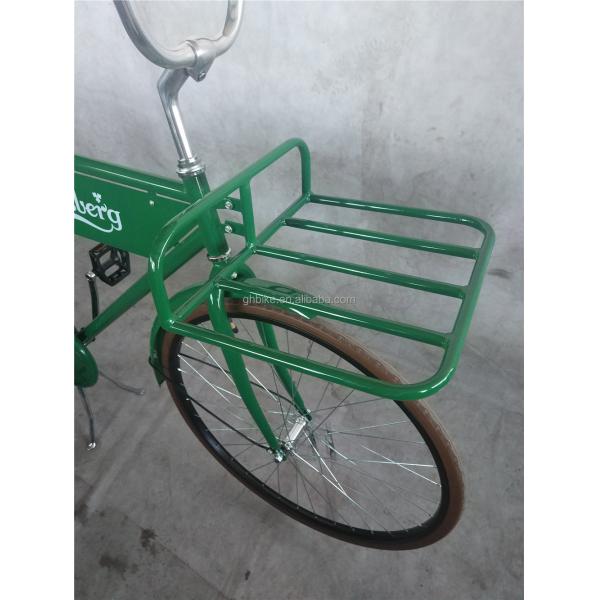 Promote Advertising 28 Inch Green Color Vintage Style Adults Men Retro Bike with Big Flag