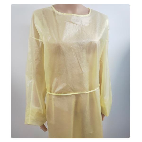 Buy Non - Irritating Disposable Isolation Gowns Non-woven 16-70G Patient Exam Gowns at wholesale prices