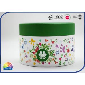 4C Printed Round Paper Packaging Tube Matte Lamination Recycled Customized