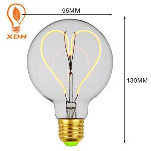 G95 Globe LED Filament Bulb Edison Amber Light Bulbs 230V