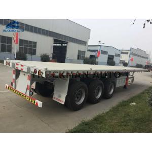 3 Axles 20 40 45 Feet Container Semi Trailer With Stonger Leaf Spring