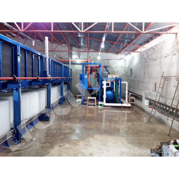 Machine à Glace en Bloc de Haute Capacité de 20 Tonnes par Jour avec Compresseur Bitzer