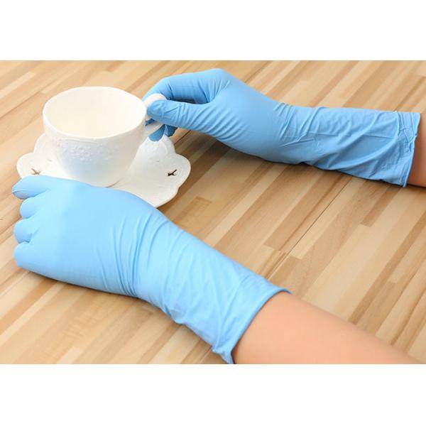 Blue Disposable Medical Gloves Health Beauty Salons And Food Use