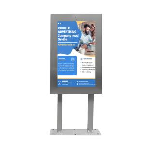 Hot Sale 43 Inch IP65 Stainless Steel Floor Standing Digital Signage - 2000 Nits