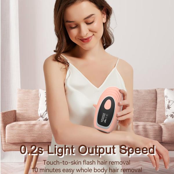 IPL Hair Removal with Ice Cooling System, Permanent Hair Removal Upgraded to 400,000 Flashes Device for Women and Men