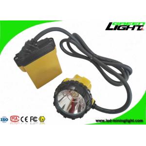 Quality High Beam Corded LED Mining Light 10.4Ah Samsung Battery 25000Lux IP68 Waterproof for sale