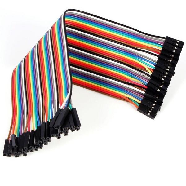 40Pin 1.27mm Pitch Copper Conductors OEM ODM Cable for UL2651 Flat Rainbow