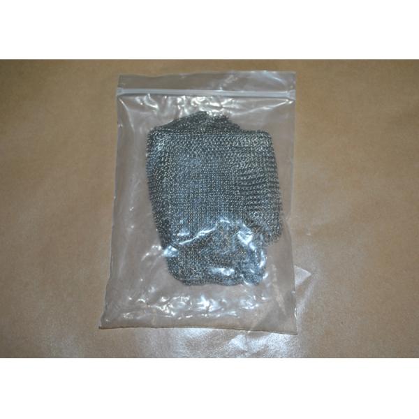 3.81mm Ring Dia 304L Stainless Steel Chainmail Scrubber Welded Length Customized