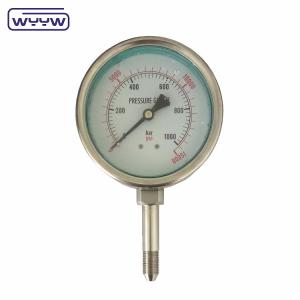 Stainless Steel High Pressure Gauge Manometer With UNF9/16 Connection