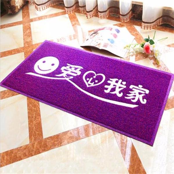 WELCOME pattern spaghetti pvc level loop door mat