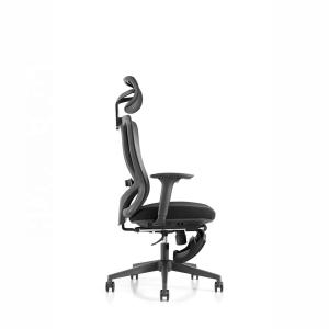W710D700H1120-1280MM Stainless Steel Office Recliner Chair with Footrest and