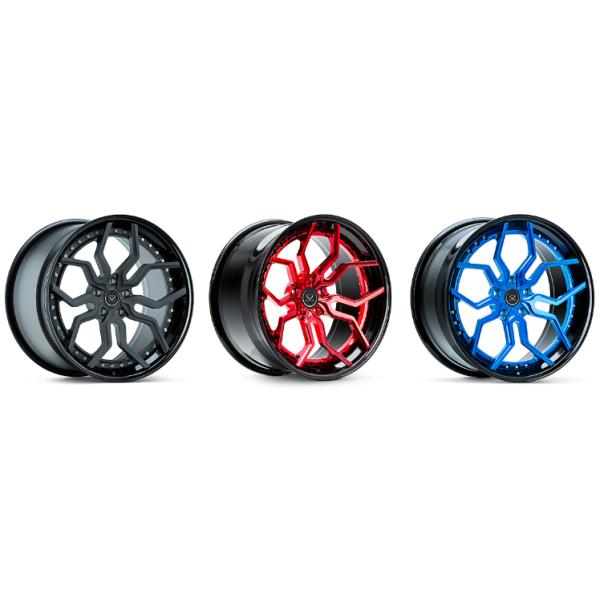 13" Bronze Brush 3 PC Forged Wheels Alloy Rims Aluminum 18 19 Inches