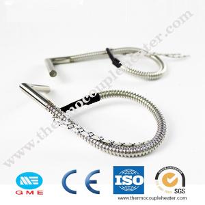 China 100W 110V Electric Cartridge Heater With Angle Lead Wire 203mm For Plastic Machinery on sale