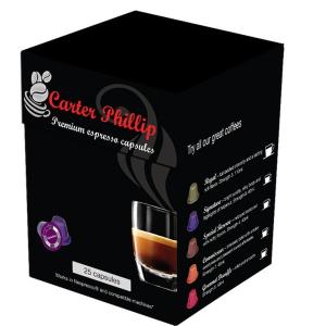 Offset CMYK Printing Foldable Espresso Coffee Box Packaging
